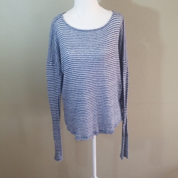 Brandy Melville Tops - Brandy Melville Striped Wool Blend Long Sleeve Top